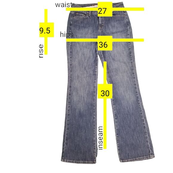 St. John's Bay Jeans Classic Boot Cut Blue Jeans - Picture 5 of 8